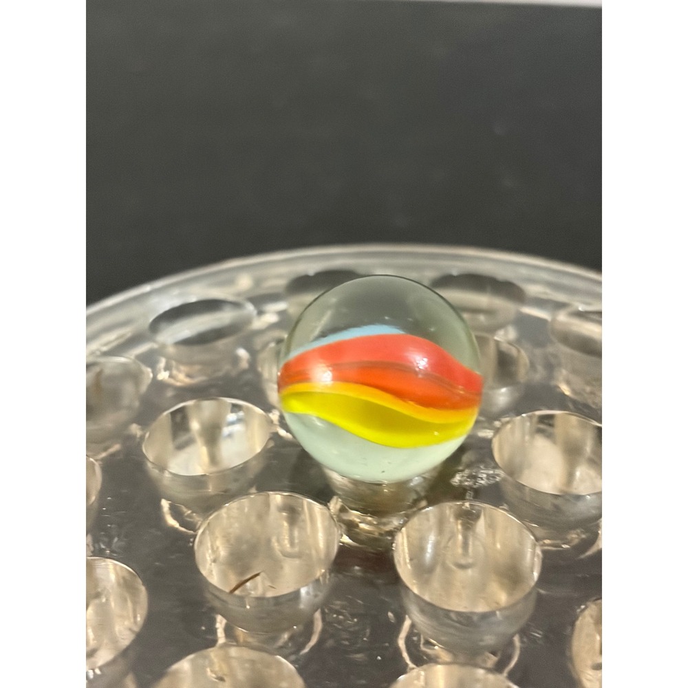 Unbranded Glass Marble 0.96in Multi Excellent‎ Vintage Tri-Color Cats Eye